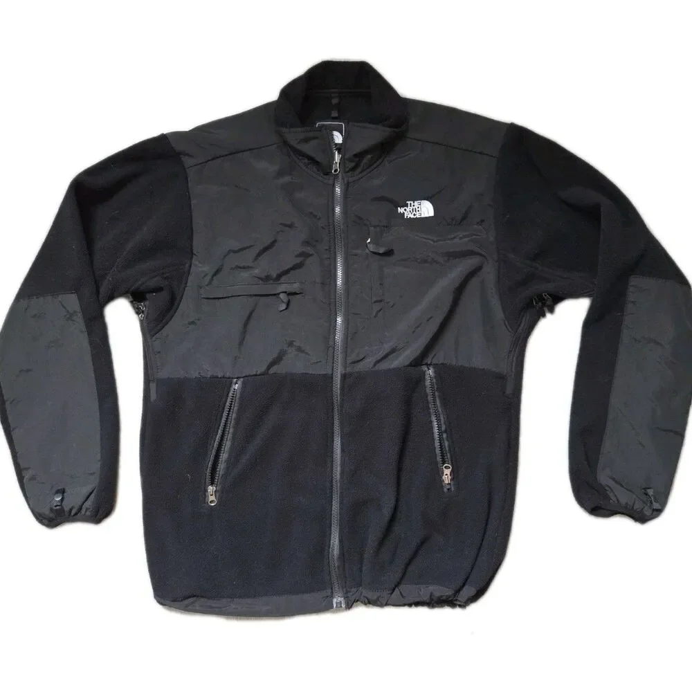 Vintage The North Face Denali Fleece Jacket Mens S Black Full Zip Polartec GUC
